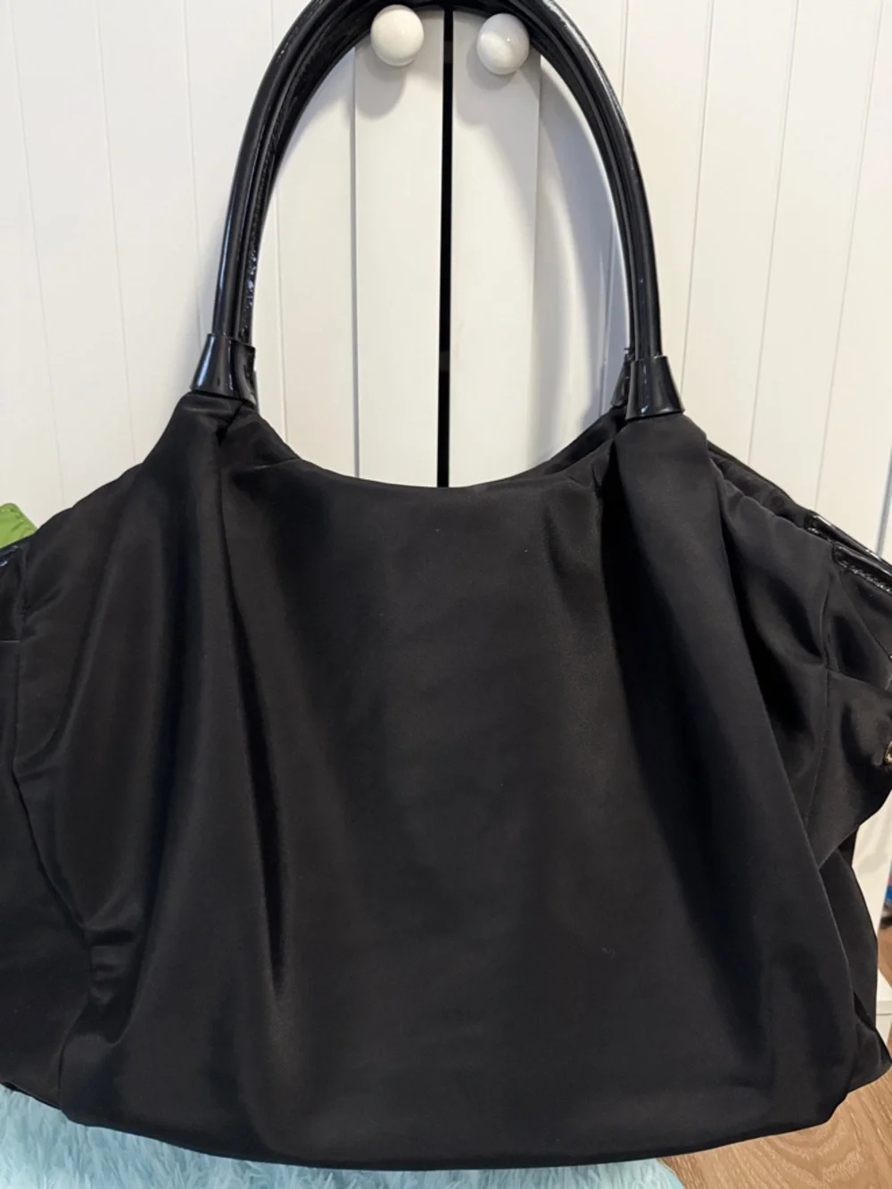 Black Kate Spade Tote Bag with Leather Handles Diaper Bag